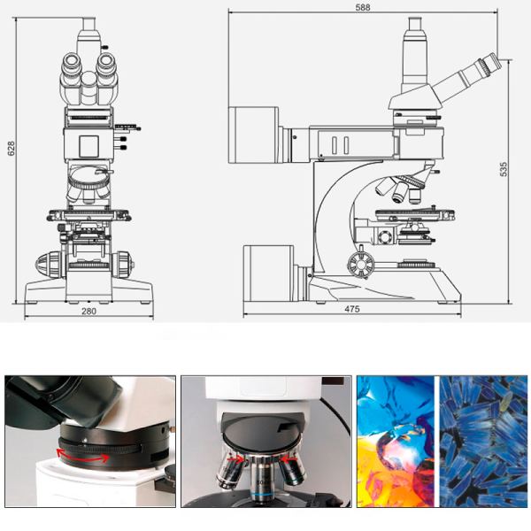 Polarizing Microscope YR0262 - YR0263 - Image 5